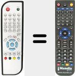 Replacement remote control for REMCON1064
